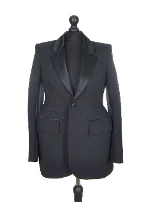 Black Polyester Balenciaga Blazer