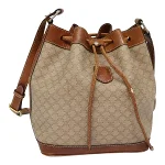 Beige Canvas Celine Big Bag Bucket