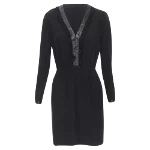 Black Acetate Yves Saint Laurent Dress