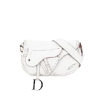 White Leather Dior Crossbody Bag