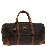 Brown Leather Celine Boston Bag