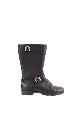 Black Leather UGG Boots