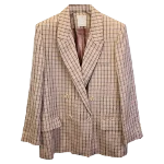 Beige Wool Sandro Blazer