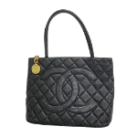 Black Canvas Chanel Medaillon