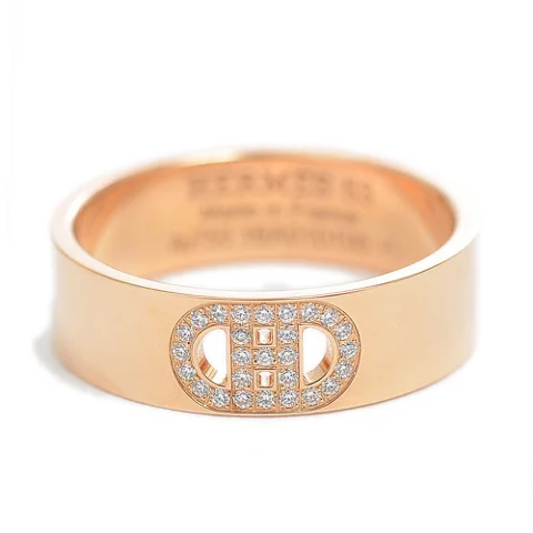 Gold Rose Gold Hermès Ring