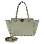 White Leather Valentino Tote