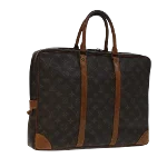 Brown Canvas Louis Vuitton Porte Documents Voyage