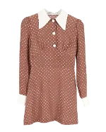 Brown Cotton Alessandra Rich Dress