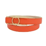 Orange Fabric Hermès Belt
