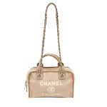 Beige Canvas Chanel Deauville