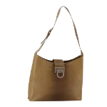 Beige Leather Salvatore Ferragamo Shoulder Bag