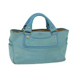 Blue Suede Celine Handbag