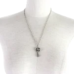 Silver Metal Gucci Necklace