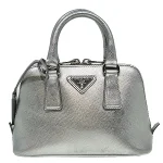 Silver Leather Prada Promenade