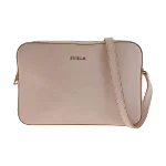 Pink Leather Furla Crossbody Bag