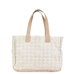 Beige Fabric Chanel Travel Line