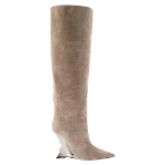 Beige Leather Paris Texas Boots