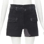 Black Cotton Prada Shorts