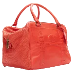 Red Leather Mulberry Travel Bag