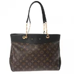 Black Fabric Louis Vuitton Shopper