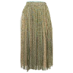 Green Silk Fendi Skirt