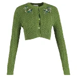 Green Cotton Erdem cardigan