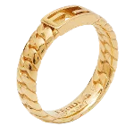 Gold Fabric Fendi Ring