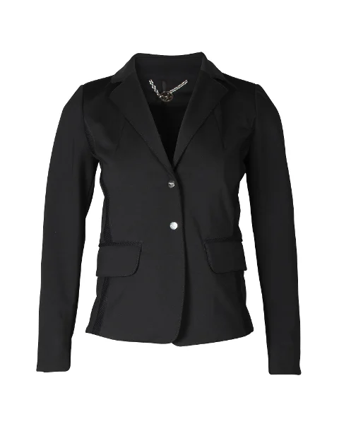 Black Polyester Marella Jacket