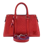 Red Leather Louis Vuitton Soufflot