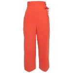 Orange Fabric Elisabetta Franchi Pants