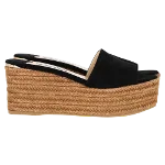 Black Suede Jimmy Choo Espadrilles