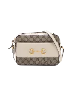 Brown Canvas Gucci Crossbody Bag