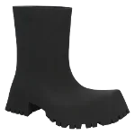 Black Rubber Balenciaga Boots