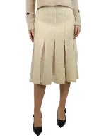 Beige Wool Giambattista Valli Skirt