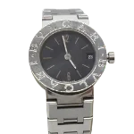 Black Stainless Steel Bvlgari Watch