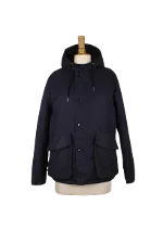 Blue Polyester Sandro Coat