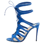 Blue Suede Christian Louboutin Sandals