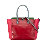 Red Leather Valentino Handbag