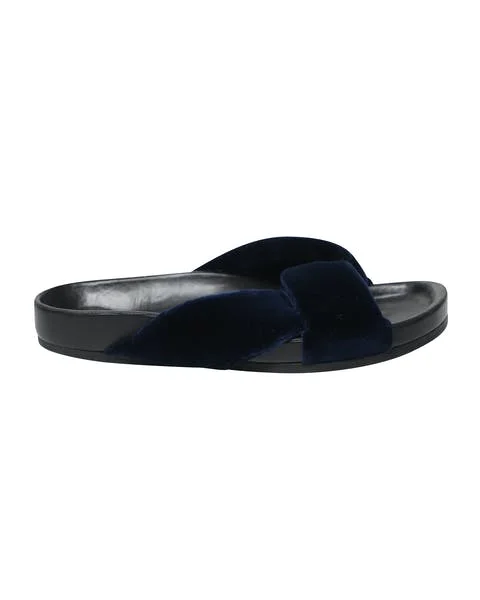 Blue Velvet Chloé Sandals