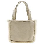 Beige Leather Chanel Handbag