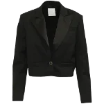 Black Polyester Sandro Blazer