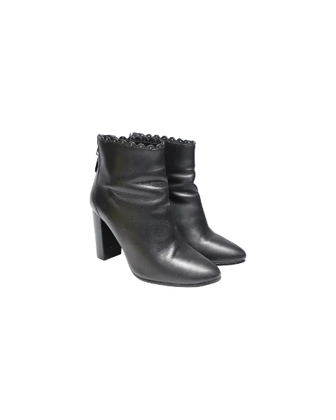 Black Leather Coach Boots