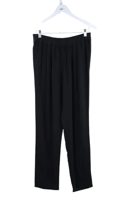 Black Polyester Ba&sh Pants
