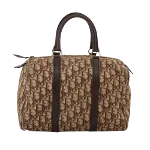 Brown Canvas Dior Travel Bag