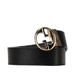 Black Leather Gucci Belt