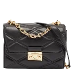 Black Leather Michael Kors Crossbody Bag