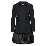 Black Wool Prada Coat