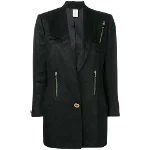 Black Fabric Versace Blazer