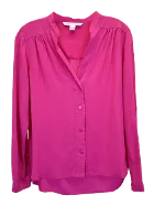 Pink Silk Diane Von Furstenberg Shirt