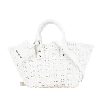 White Plastic Balenciaga Handbag